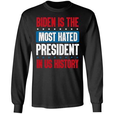 8. Most Hatest President (4), Black, Long Sleeve