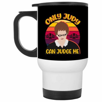 14 oz. White Travel Mug