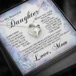 From Mom To My Beautiful Daughter Sometimes It's Hard To Find Words Forever Love Heart Pendant Necklace From Mom To My Beautiful Daughter Sometimes It's Hard To Find Words Forever Love Heart Pendant Necklace