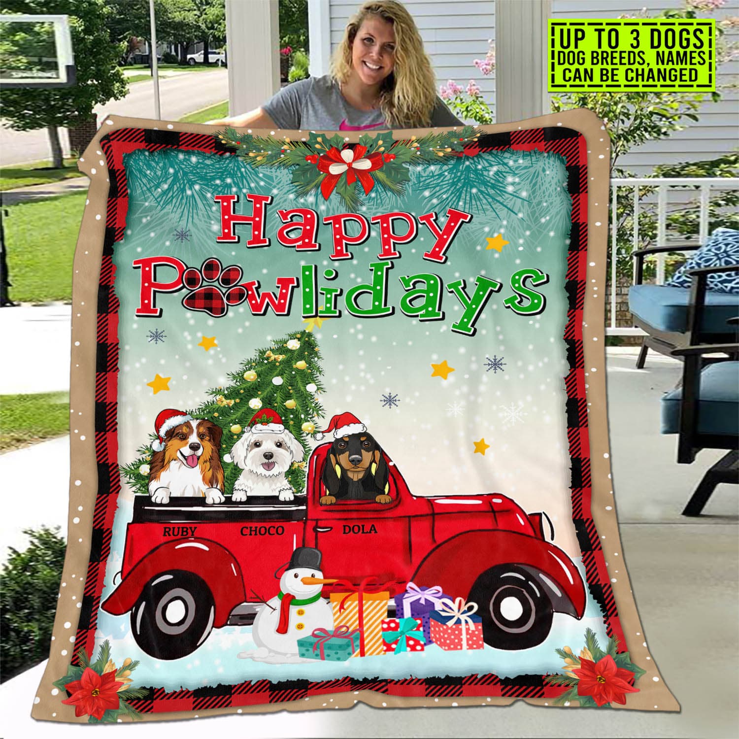 3VT. Happy Pawlidays blanket mk3