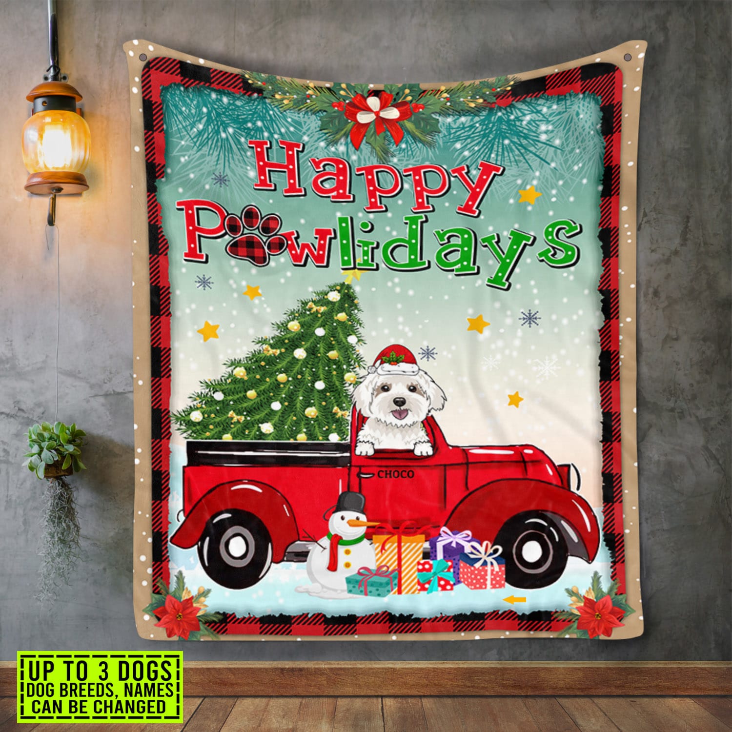 3VT. Happy Pawlidays blanket mk1