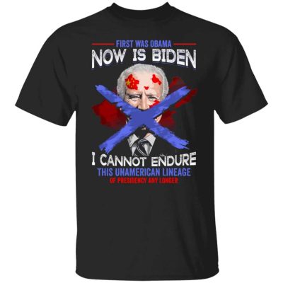4VT. First Was Obama Now Is Biden, Black, Unisex T-Shirt