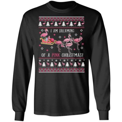 flamingo hood, Black, Long Sleeve