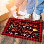 8TM. Christmas Roads Lead Home Custom Text-sample design Doormat mockup 6