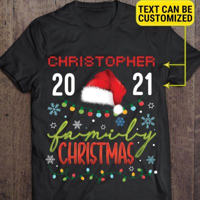 Custom Family Name Christmas Gifts Christmas Family Tee Personalized Hoodie - Sweatshirt - Long Sleeve Shirt
