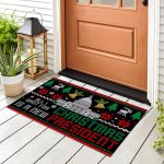 1P. New President xmas Doormat mockup 8