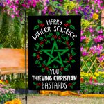 2P. Pagan solstice 30x40 2 Garden Flag Mockup 4