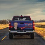 6Th. 100 Trump Supporter(5) Tailgate Wrap Mockup 13
