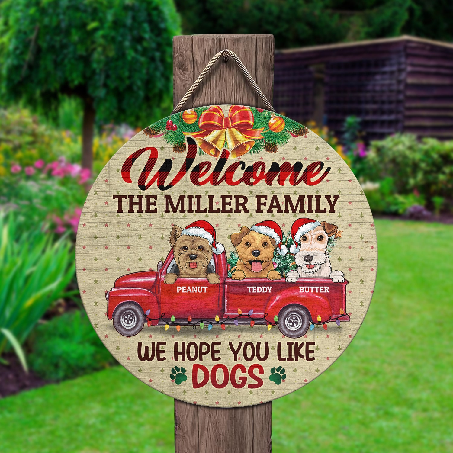 6Th. Hope You Like Dogs (Sample Design 3) Door Sign Mockup 2