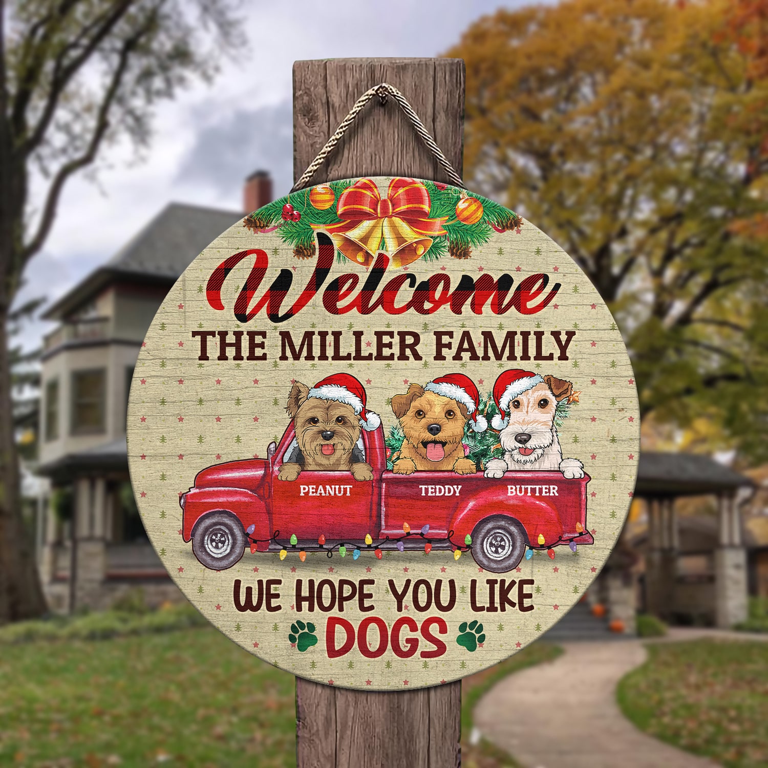 6Th. Hope You Like Dogs (Sample Design 3) Door Sign Mockup 3