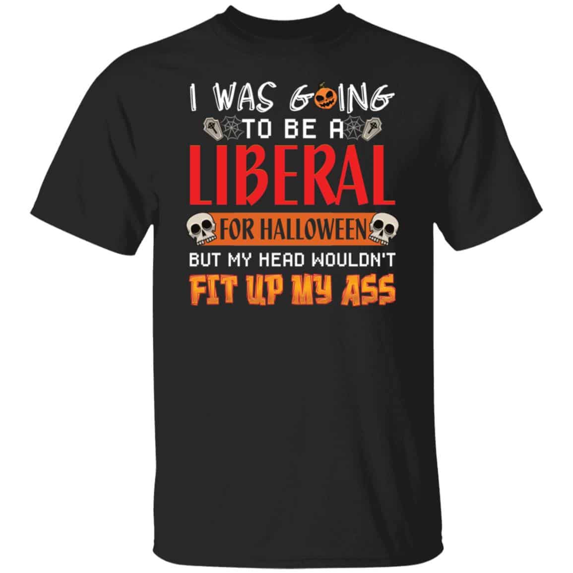 1H. Liberal for Halloween, Black, Unisex T-Shirt