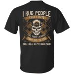 2O. Hug People (6), Black, Unisex T-Shirt