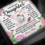 Sometimes It’s Hard to Find Words I Love You Mom Daughter Gift Forever Love Pendant Necklace Sometimes It’s Hard to Find Words I Love You Mom Daughter Gift Forever Love Pendant Necklace