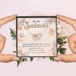 To My Soulmate I May Not Be To Solve All Your Problems To My Girlfriend Interlocking Hearts Pendant Necklace