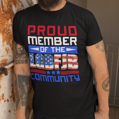 Alternative view of Proud Member Of LGBFJB Community Funny Republican T-shirt - V-neck - Anti Biden FJB Shirt