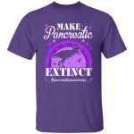 4TM. Make Pancreatic Extinct (6), Purple, Unisex T-Shirt