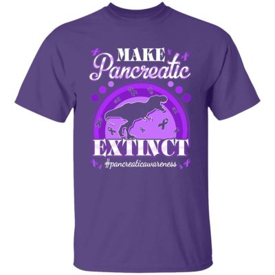 4TM. Make Pancreatic Extinct (6), Purple, Unisex T-Shirt