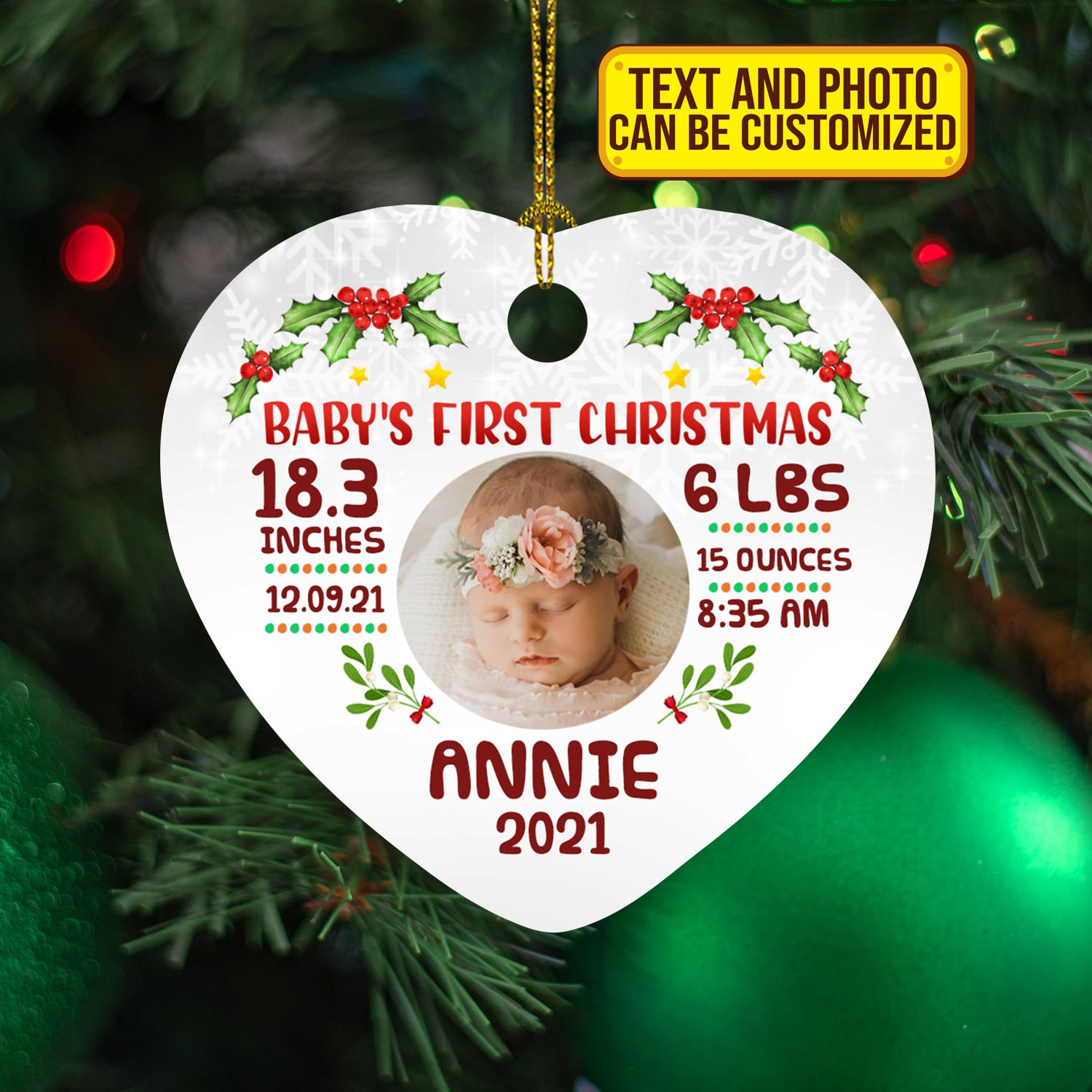 1. Baby Frist Christmas CUSTOM PHOTO (4) Mock Up 3