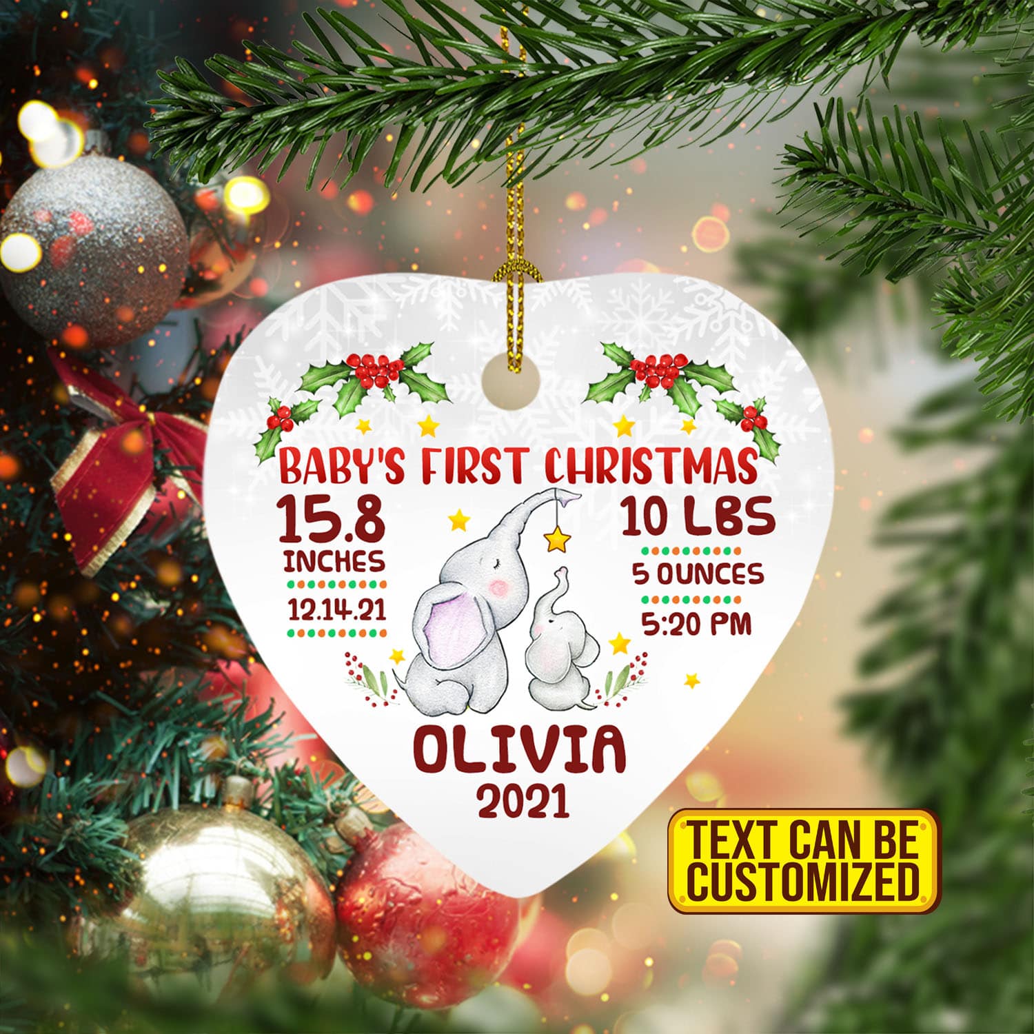 1. Baby Frist Christmas CUSTOM TEXT (4) Mockup 2