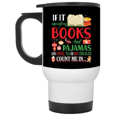 14 oz. White Travel Mug