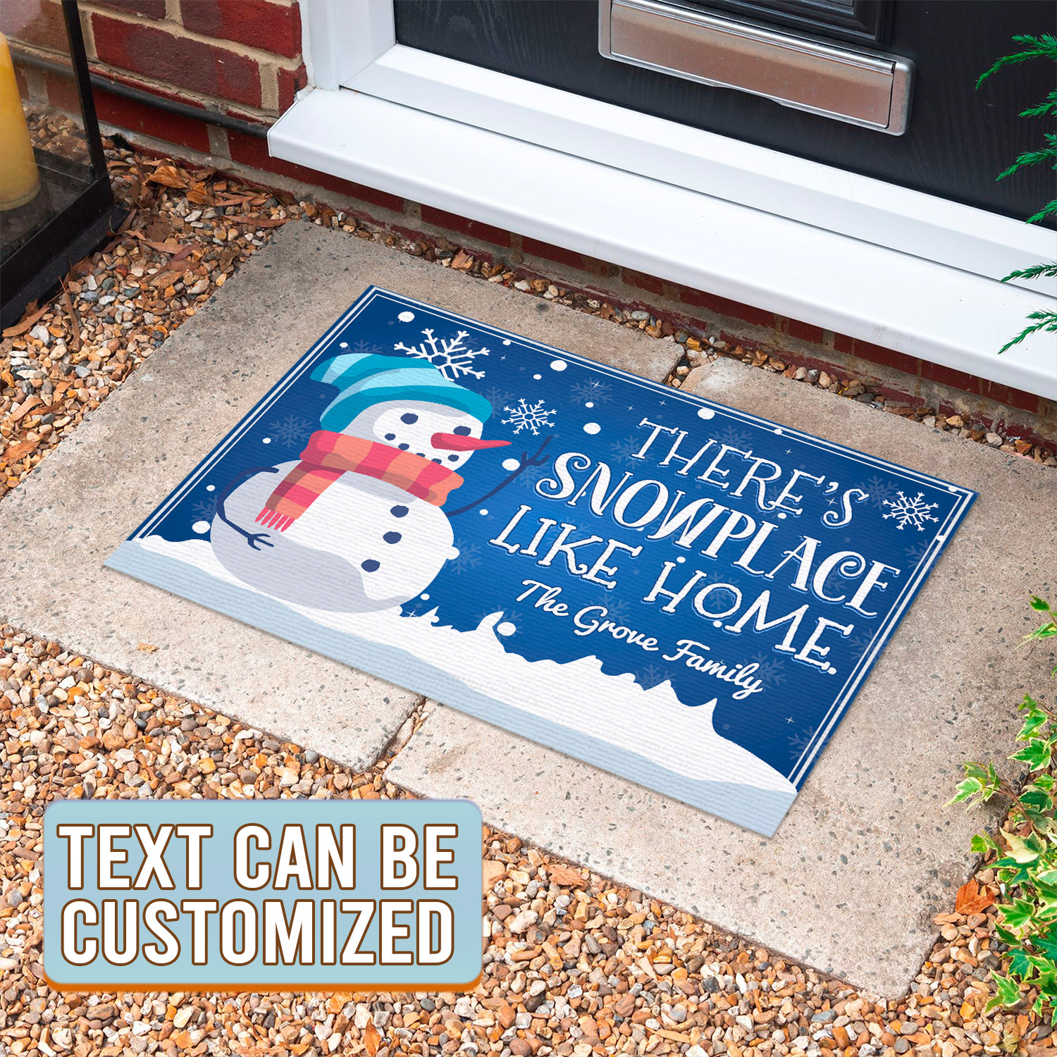 2TM. Snowplace Like Home (Custom Text) Mockup 2