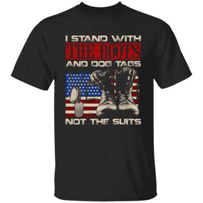 5VT. I Stand With The Boots, Black, Unisex T-Shirt