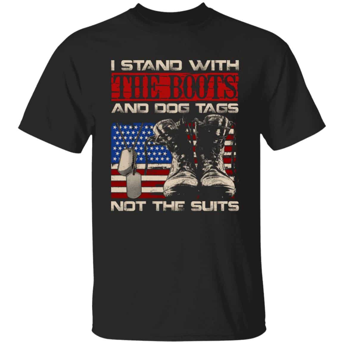 5VT. I Stand With The Boots, Black, Unisex T-Shirt 5VT. I Stand With The Boots, Black, Unisex T-Shirt