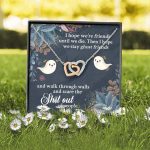 I Hope We're Friends Until We Die Then I Hope We Stay Ghost Friends Interlocking Hearts Pendant Necklace