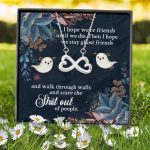 4VT. I Hope We're Friends Infinity Heart Necklace (Silver) 7