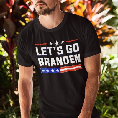 Alternative view of Let's Go Branden Brandon FJB T-shirt - V-neck - Pro America Anti Biden Shirt
