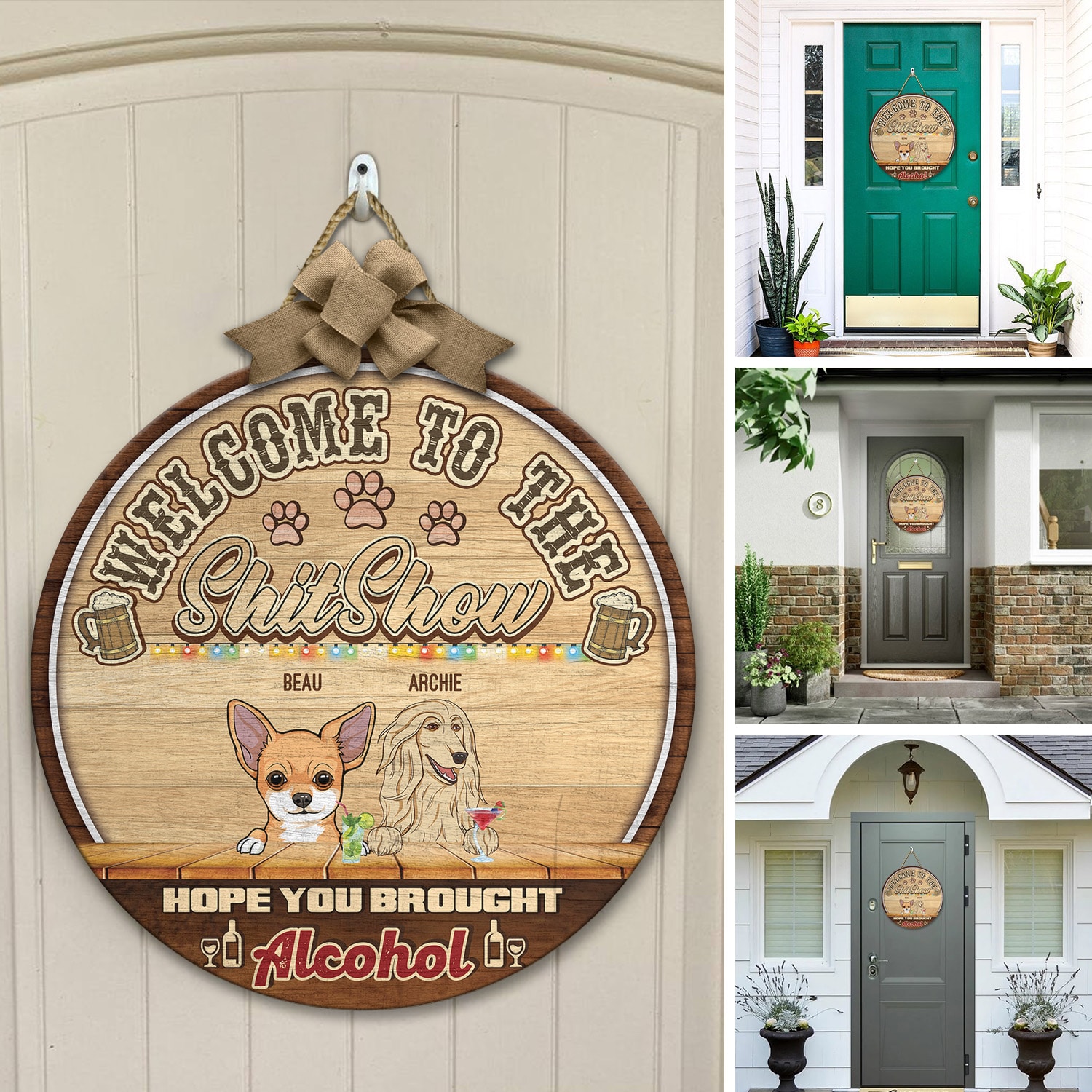 3. Welcome to Shitshow (Sample Design 2) Door Sign Mockup 12