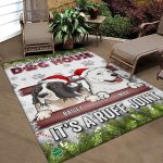 4O. Dog House-Sample design 4 Rectangle Rug Mockup 10