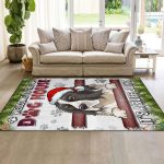 4O. Dog House-Sample design 5 Rectangle Rug Mockup 3