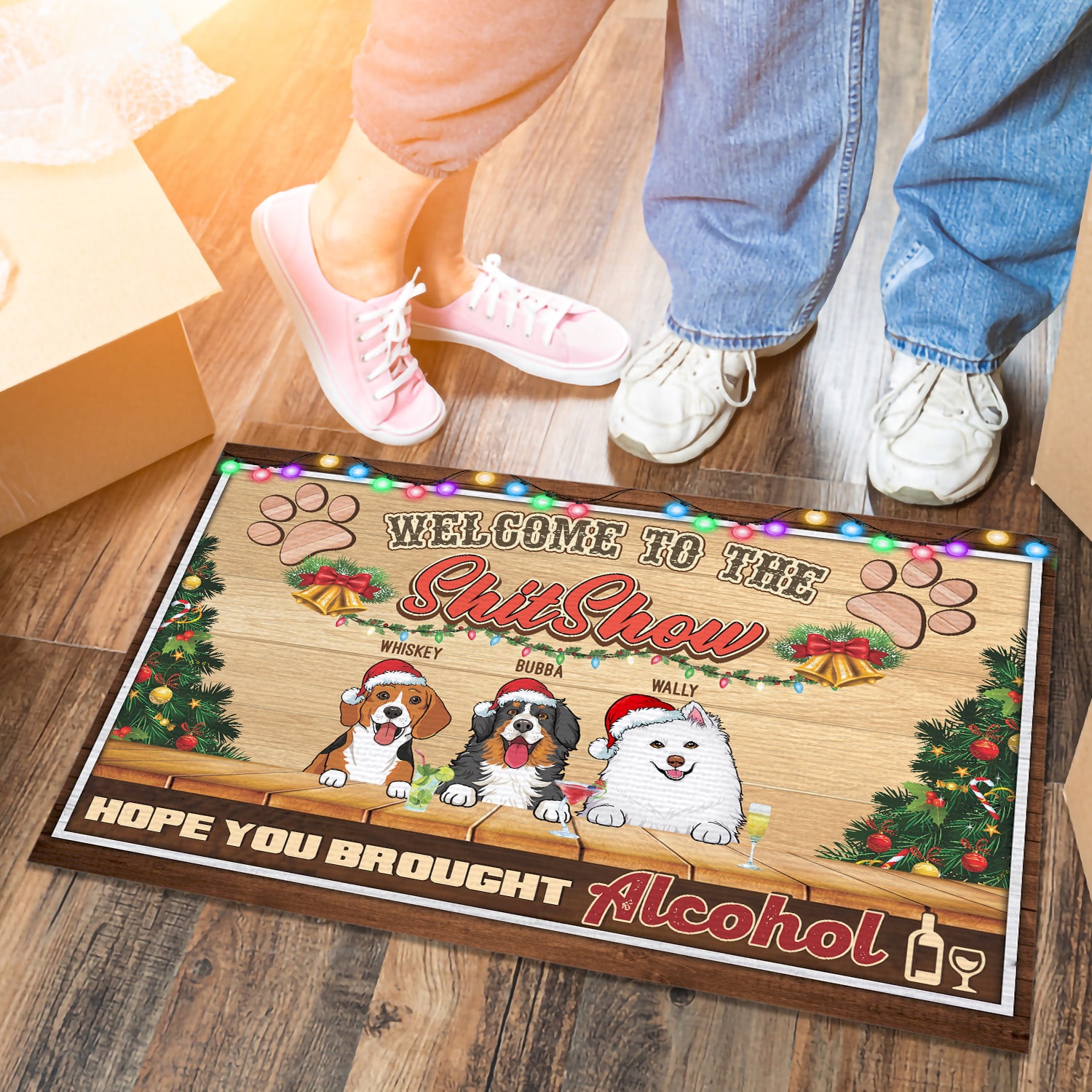 3. Welcome to Shitshow (Sample Design 3) Doormat mockup 6