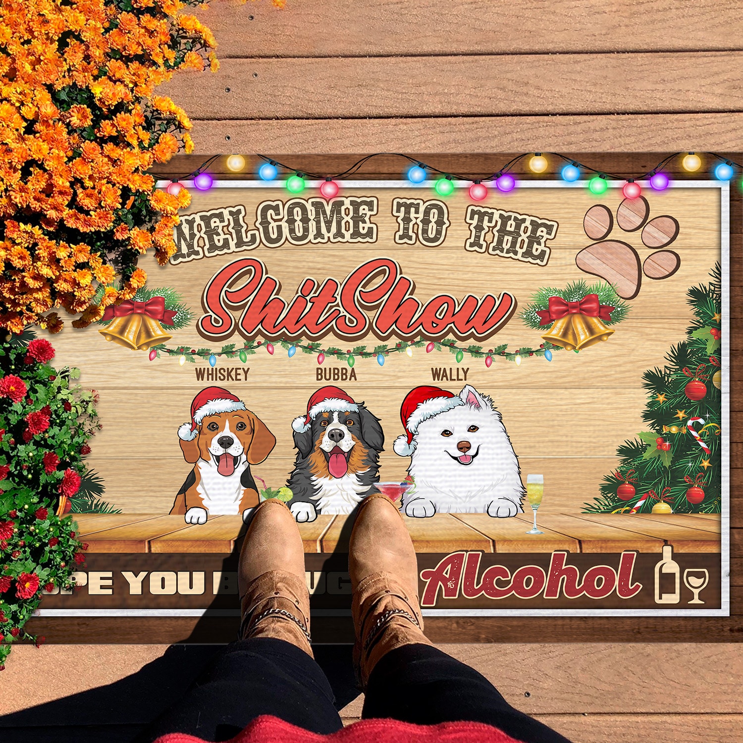 3. Welcome to Shitshow (Sample Design 3) Doormat mockup 7