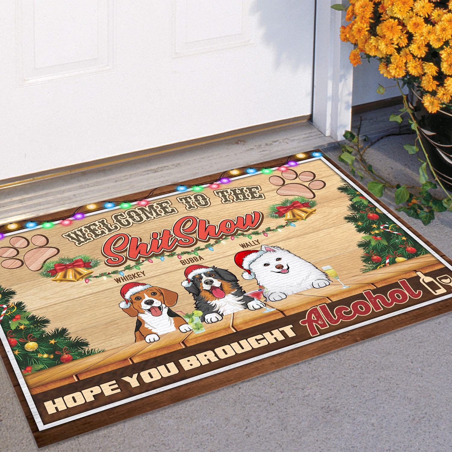 3. Welcome to Shitshow (Sample Design 3) Doormat mockup 11