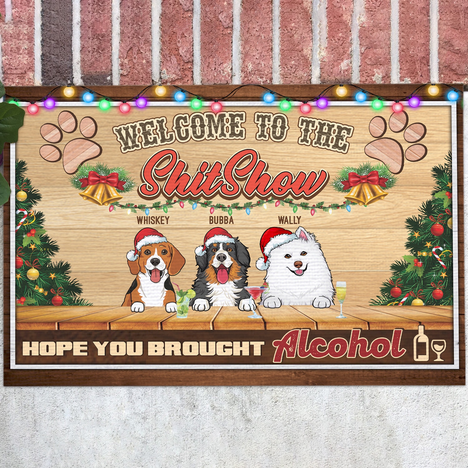 3. Welcome to Shitshow (Sample Design 3) Doormat mockup 12