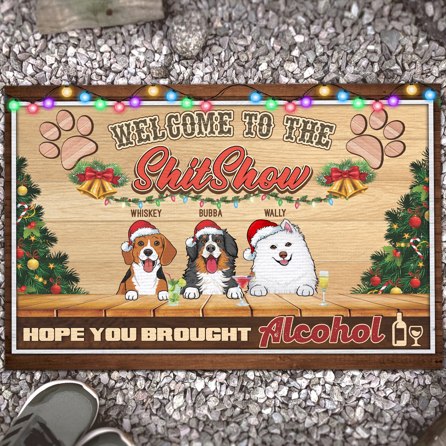 3. Welcome to Shitshow (Sample Design 3) Doormat mockup 13