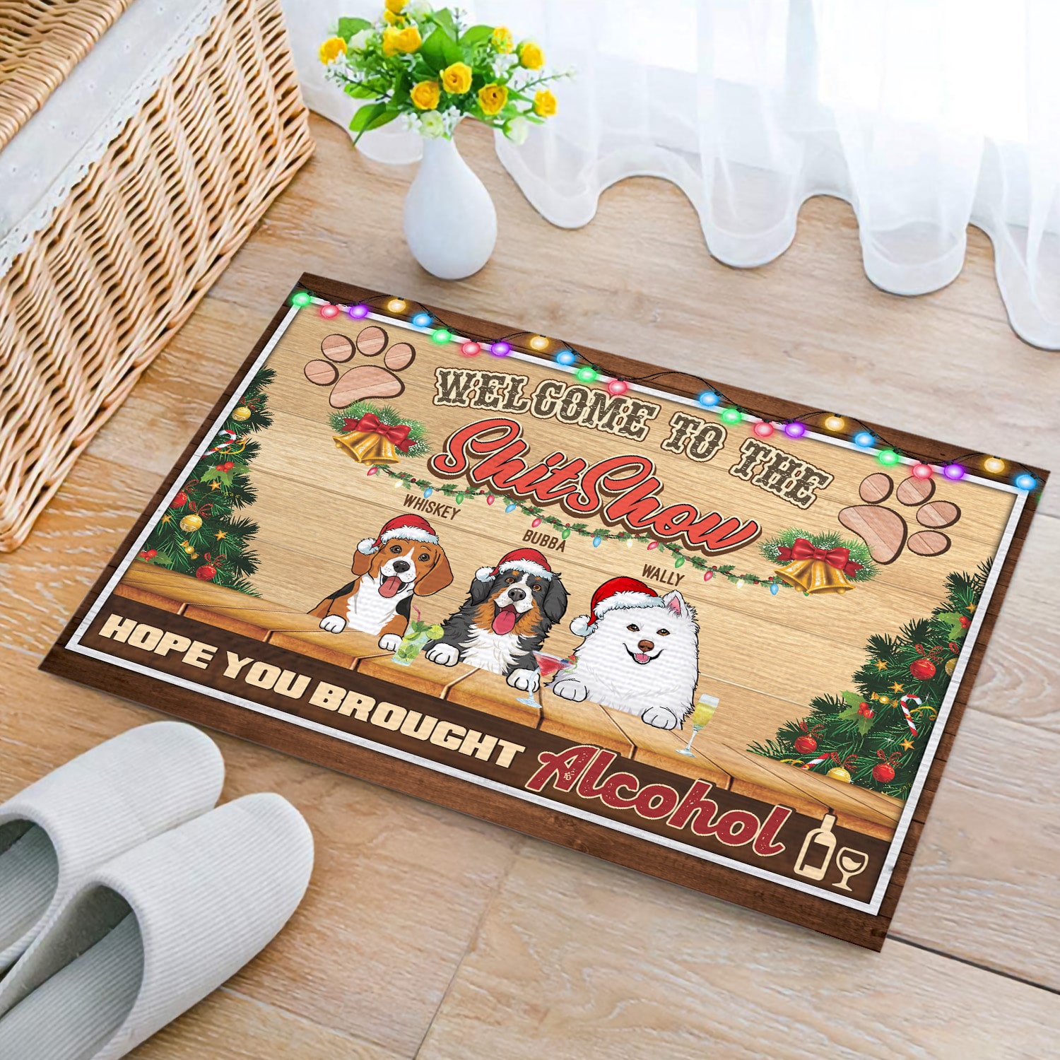 3. Welcome to Shitshow (Sample Design 3) Doormat mockup 2