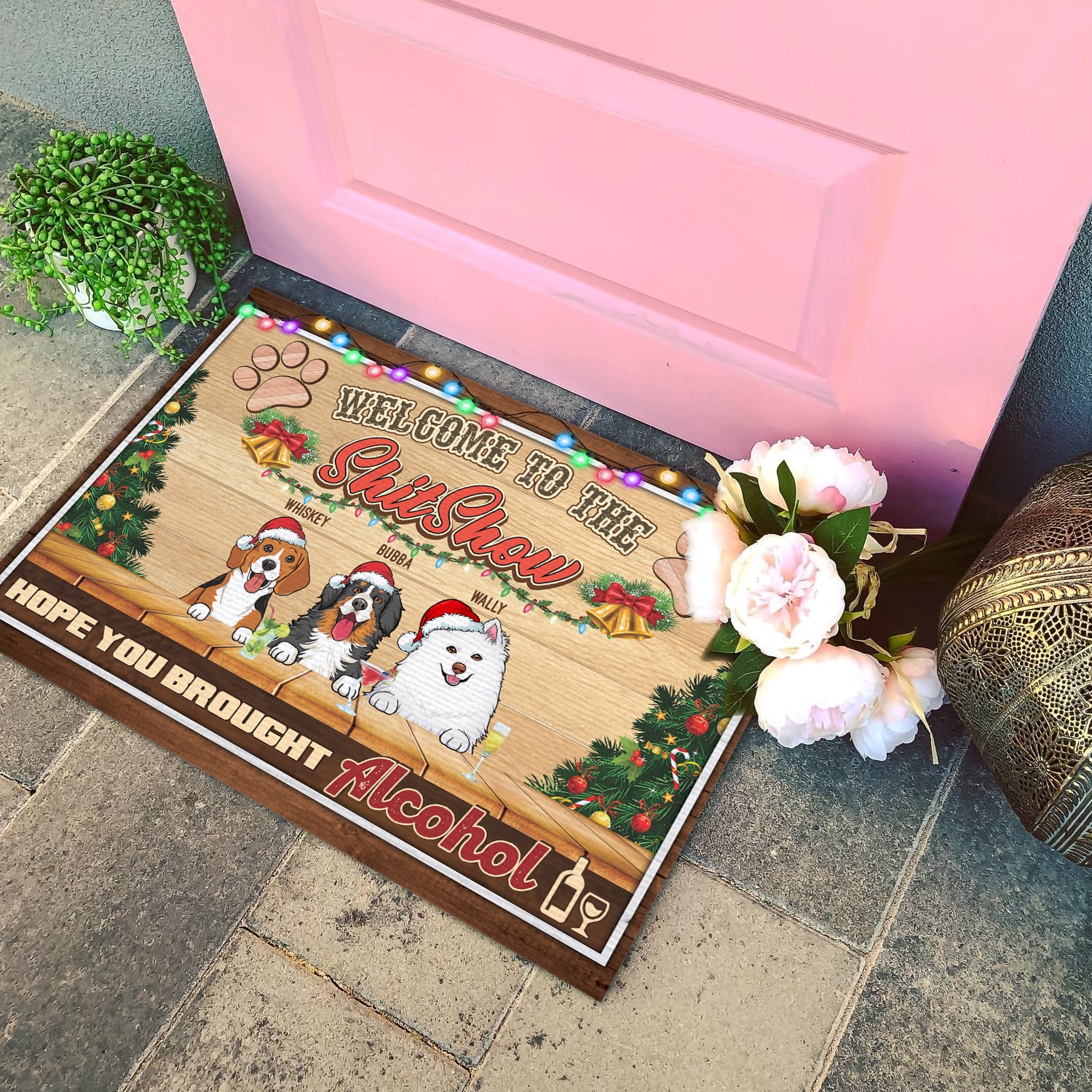 3. Welcome to Shitshow (Sample Design 3) Doormat mockup 4