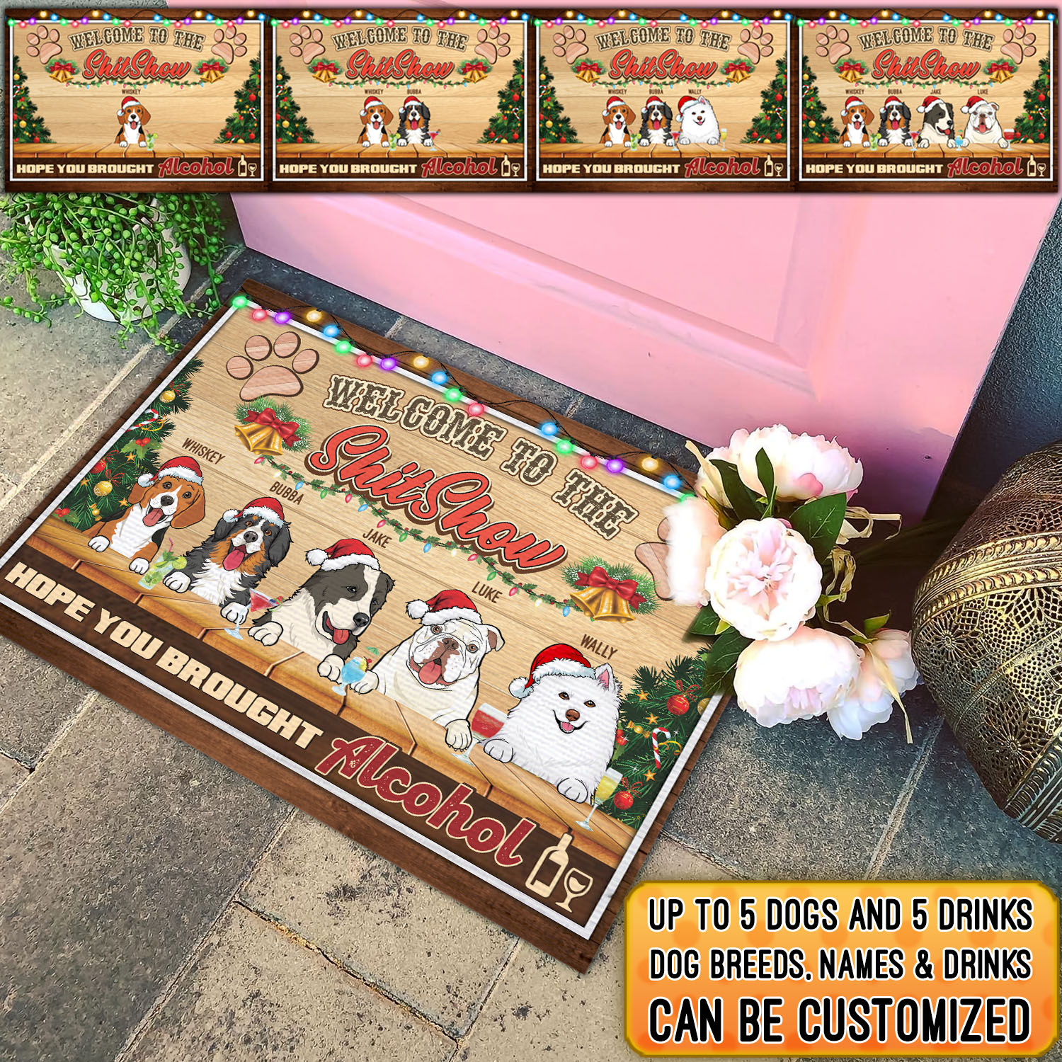 3. Welcome to Shitshow (doormat - clipart - custom text) mk6