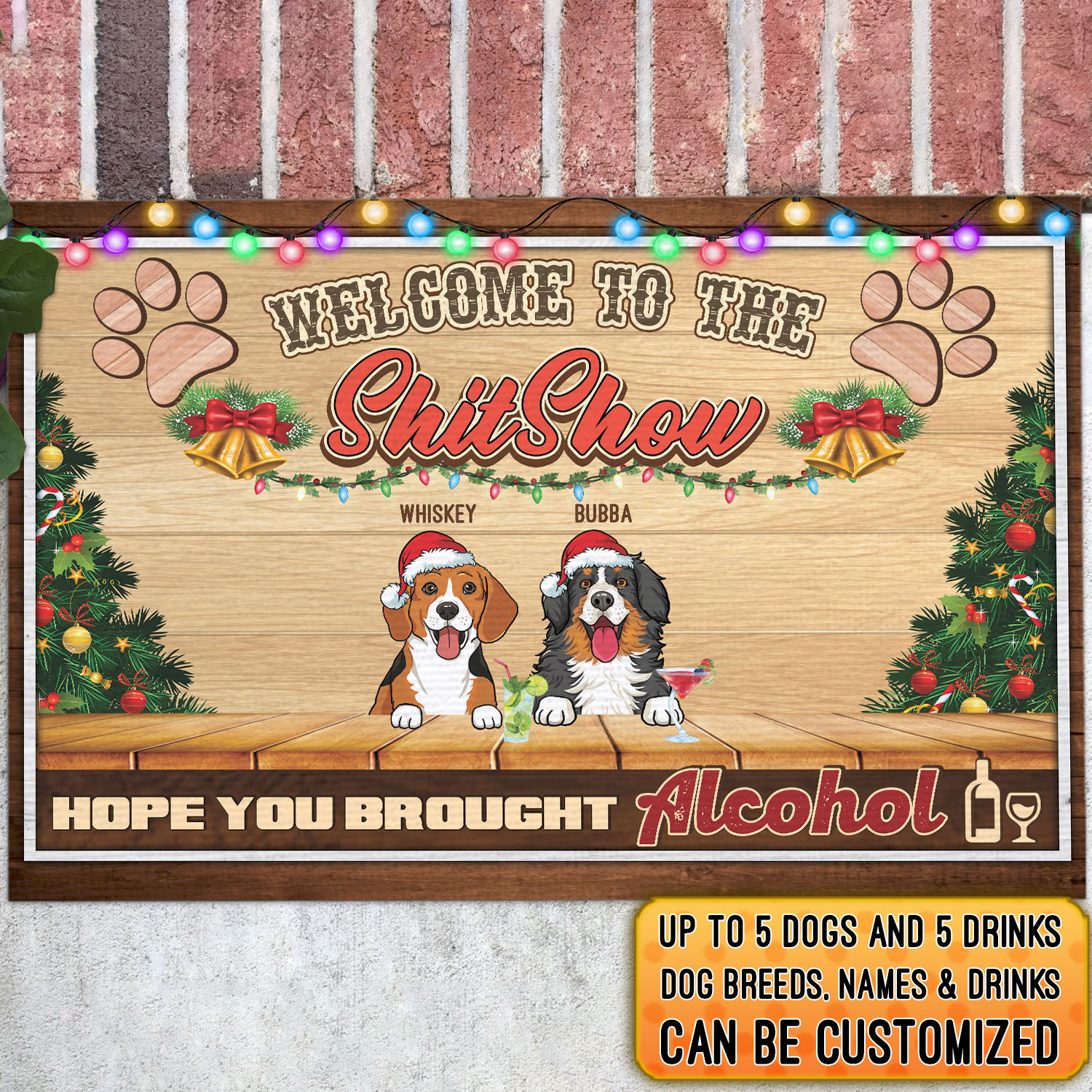 3. Welcome to Shitshow (doormat - clipart - custom text) mk2