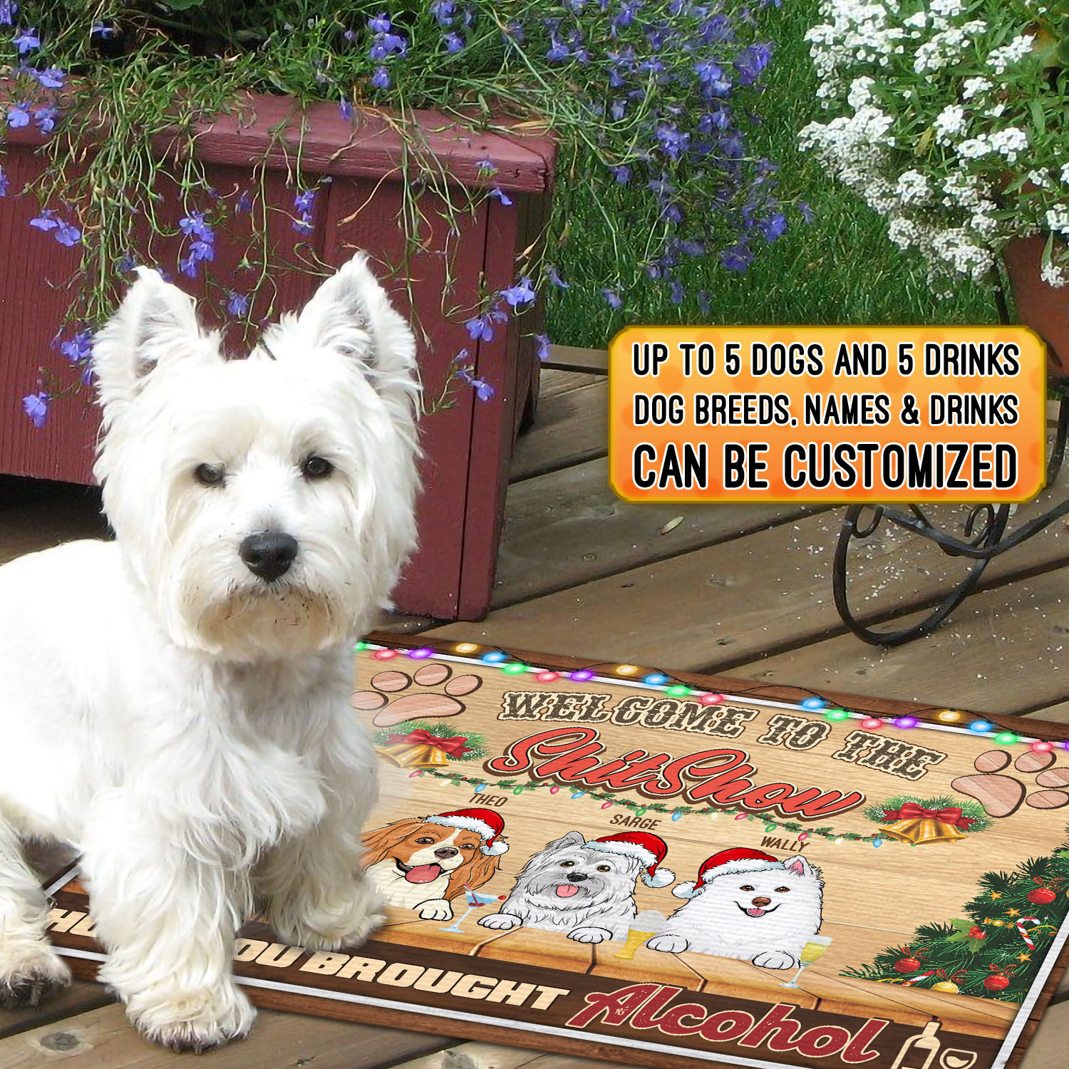 3. Welcome to Shitshow (doormat - clipart - custom text) mk4