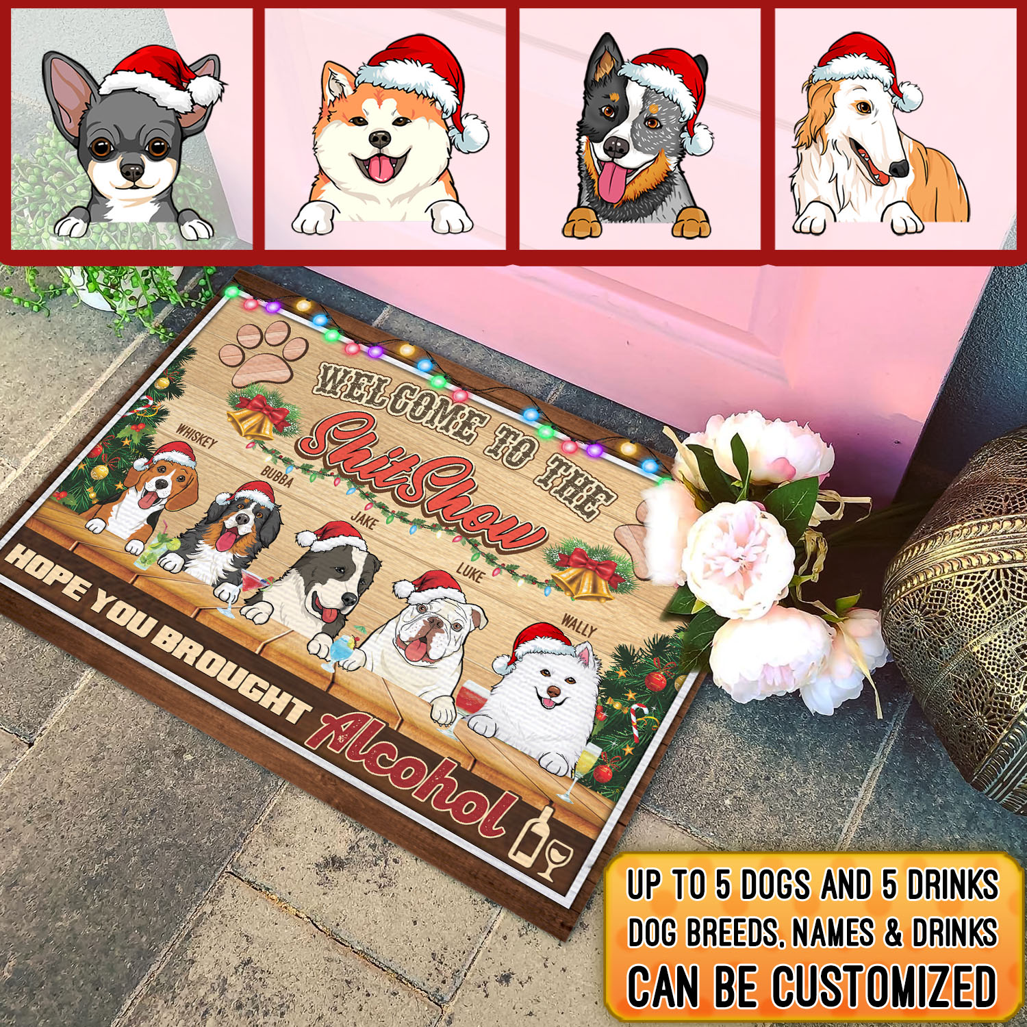 3. Welcome to Shitshow (doormat - clipart - custom text) mk5