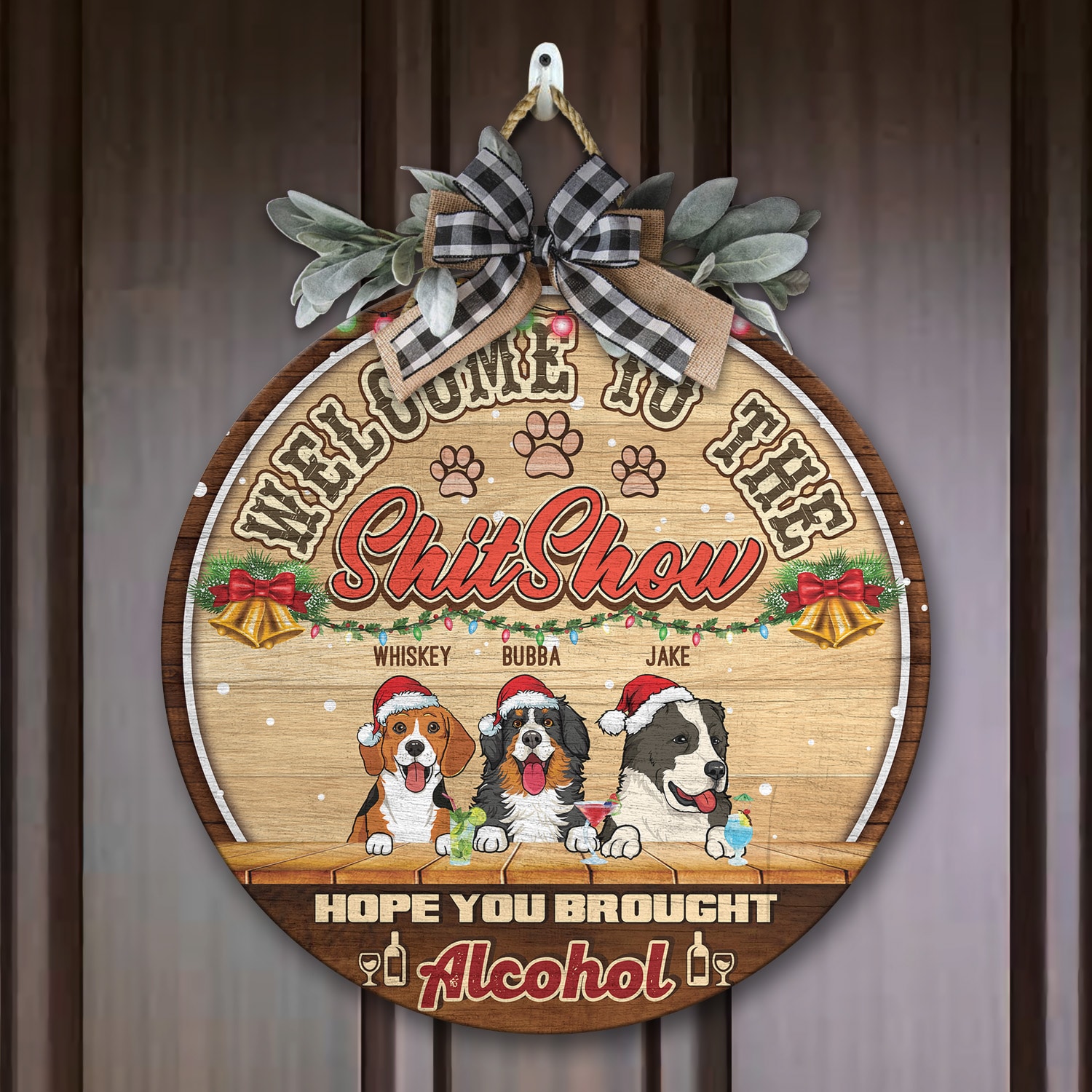 3. Welcome to Shitshow (Sample Design 3) Door Sign Mockup 7