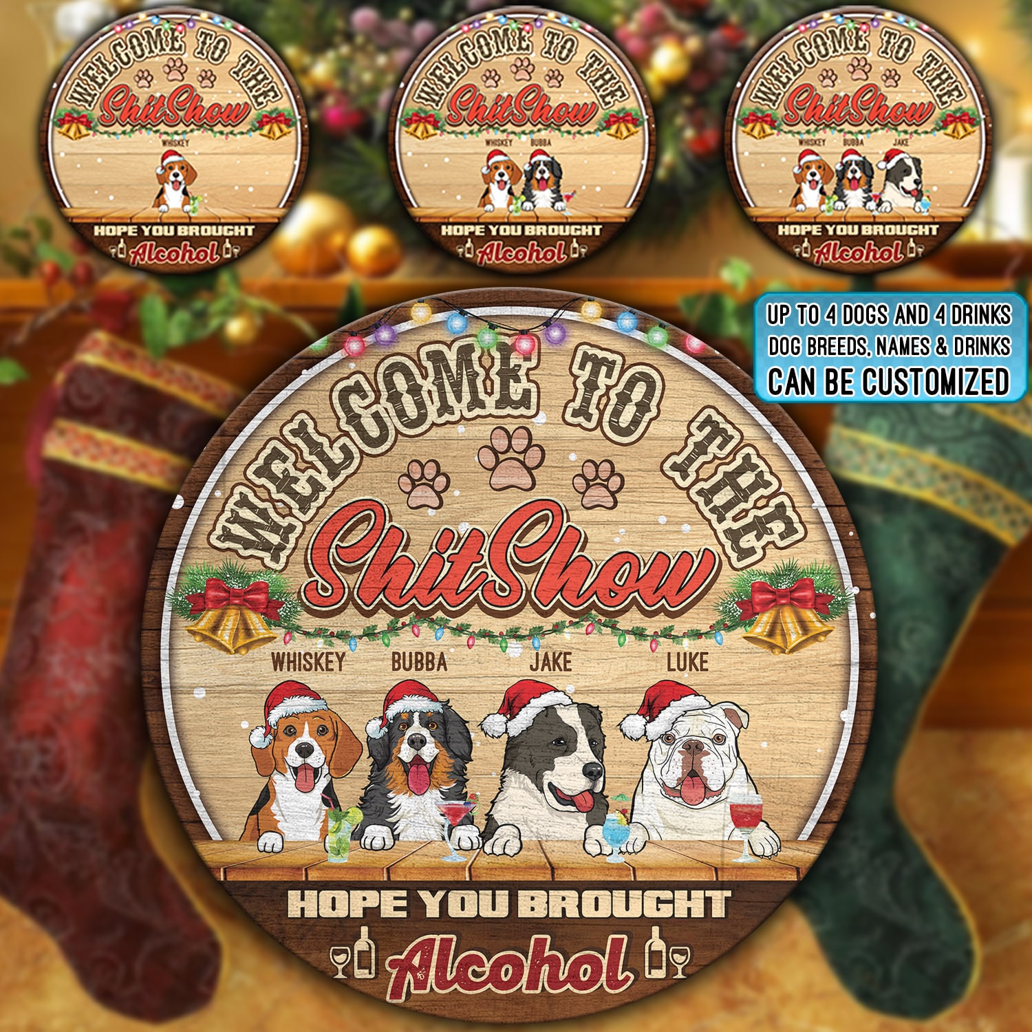 3. Welcome to Shitshow (doorsign - clipart - custom text) mk5