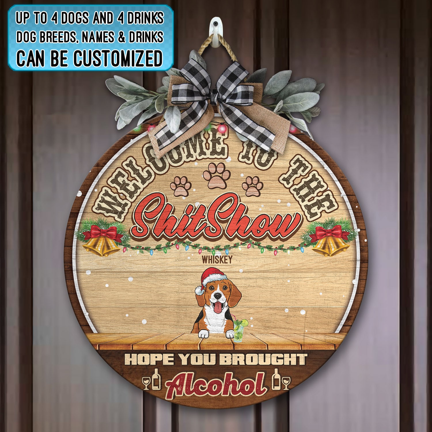 3. Welcome to Shitshow (doorsign - clipart - custom text) mk1