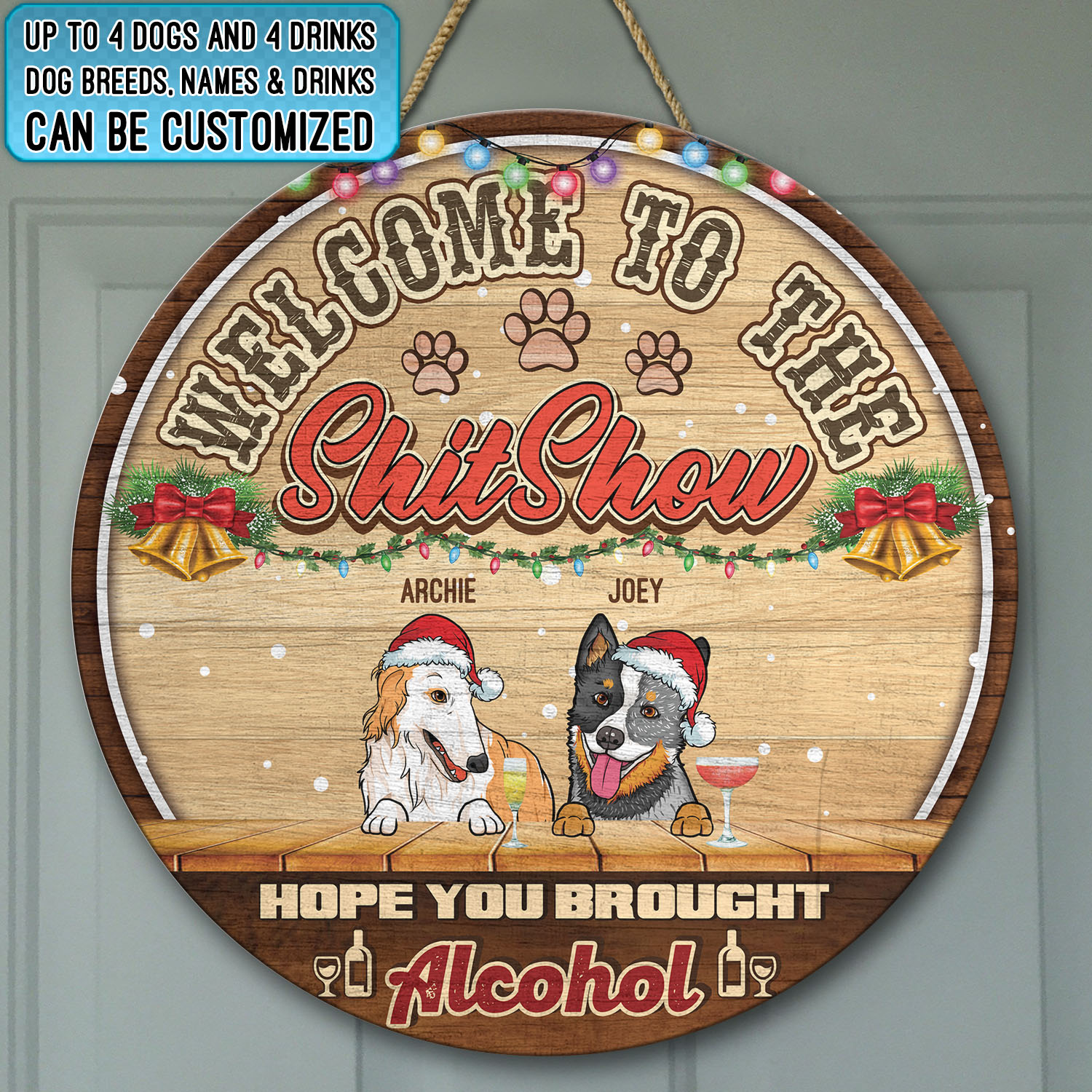 3. Welcome to Shitshow (doorsign - clipart - custom text) mk3