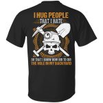 8VT. I Hug People, Black, Unisex T-Shirt 8VT. I Hug People, Black, Unisex T-Shirt
