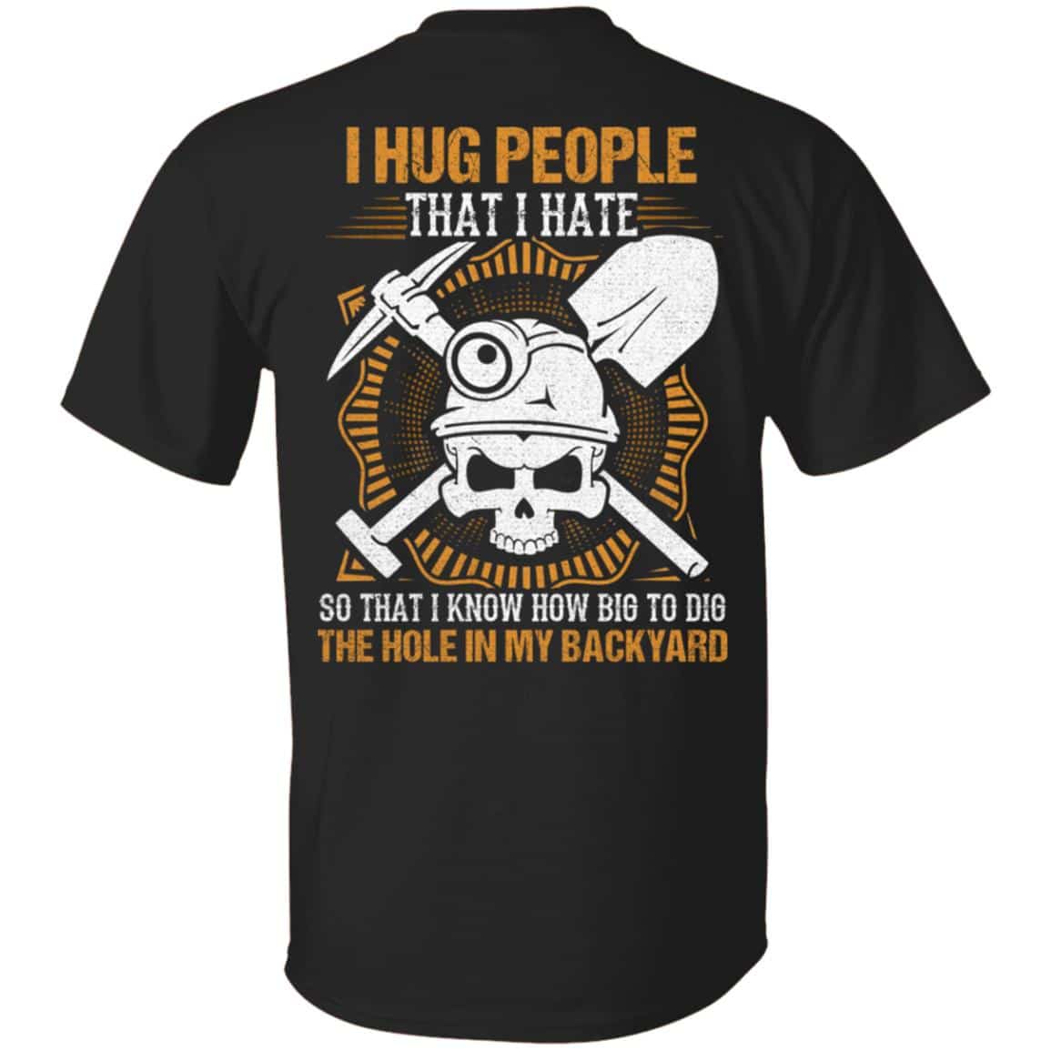8VT. I Hug People, Black, Unisex T-Shirt 8VT. I Hug People, Black, Unisex T-Shirt